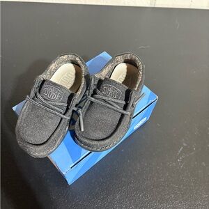 Hey Dude Kids' Charcoal Moccasins